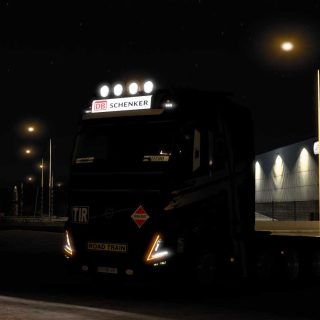 BOITE LUMINEUSE DB SCHENKER VOLVO FH 2022 SANAX 1 0 1 47 ETS2 ETS2