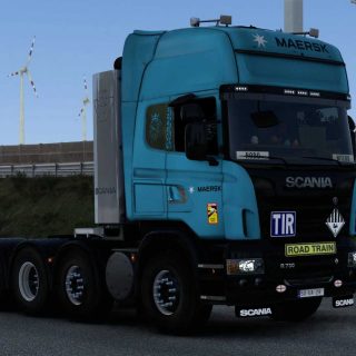 PEAU MAERSK SCANIA R 2009 2 0 1 40 1 47 ETS2 ETS2 Mod ATS Mod