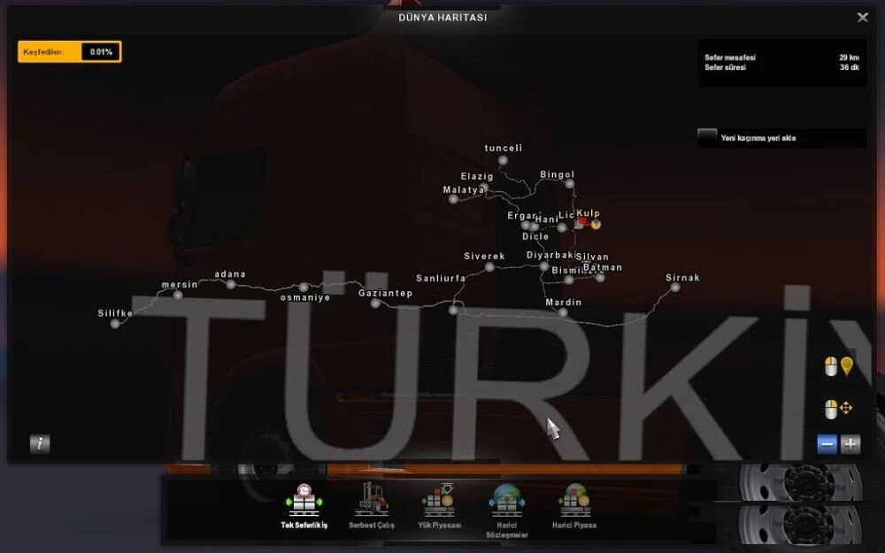 Carte de Diyarbakir Türkiye v1.6 ETS2 ETS2 Mod ATS Mod