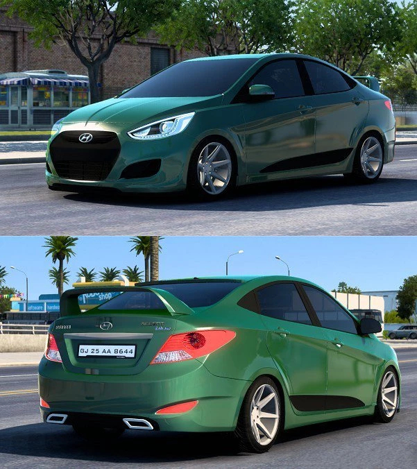 Hyundai Accent RB 2011 V6 1 1 41 x ATS ETS2 Mod ATS Mod