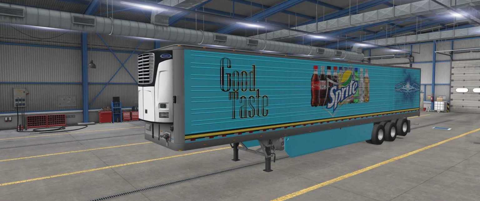 SCS Remorque 53 Fit Sprite Company Skin 1 46 ATS ETS2 Mod ATS Mod