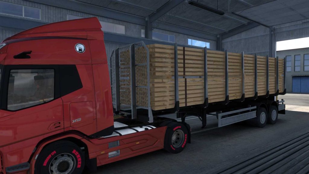 Remorque KZAP-9370 Camion de tri dans la propriété 1.49 ETS2 - ETS2 Mod