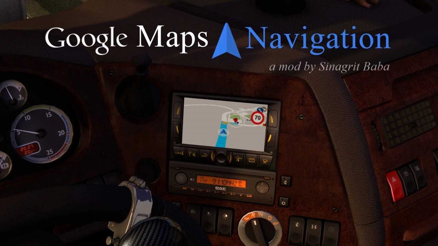 Navigation Google Maps v3.1 ETS2 - ETS2 Mod | ATS Mod