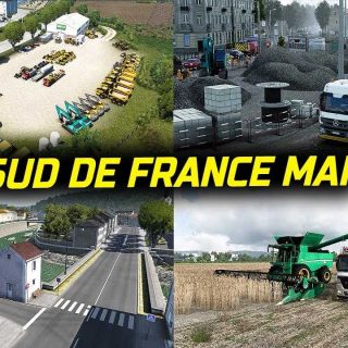 Carte du Sud de la France par Charly v1.9.5b ETS2 - ETS2 Mod | ATS Mod