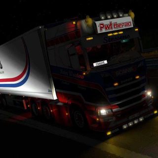 WSI M.E.W. KOK Scania R4 Topline 6x2 TwinSteer remorque frigorifique 3