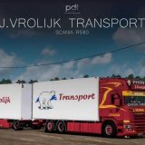 Scania R580 J.Vrolijk Transport + Remorque v11.0 ETS2 - ETS2 Mod | ATS Mod