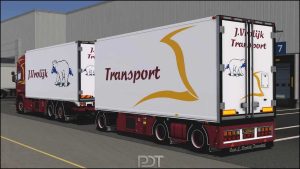 Scania R580 J.Vrolijk Transport + Remorque v11.0 ETS2 - ETS2 Mod | ATS Mod