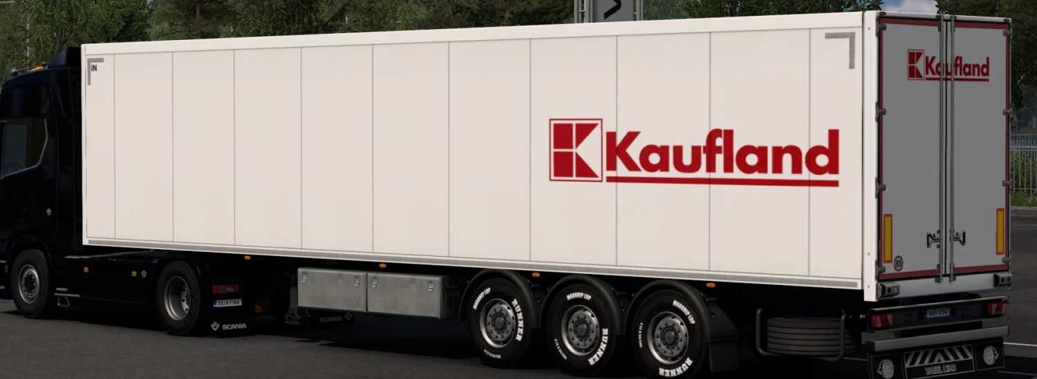 Remorque-caisse SCS Kaufland skin v1.0 ETS2 - ETS2 Mod | ATS Mod