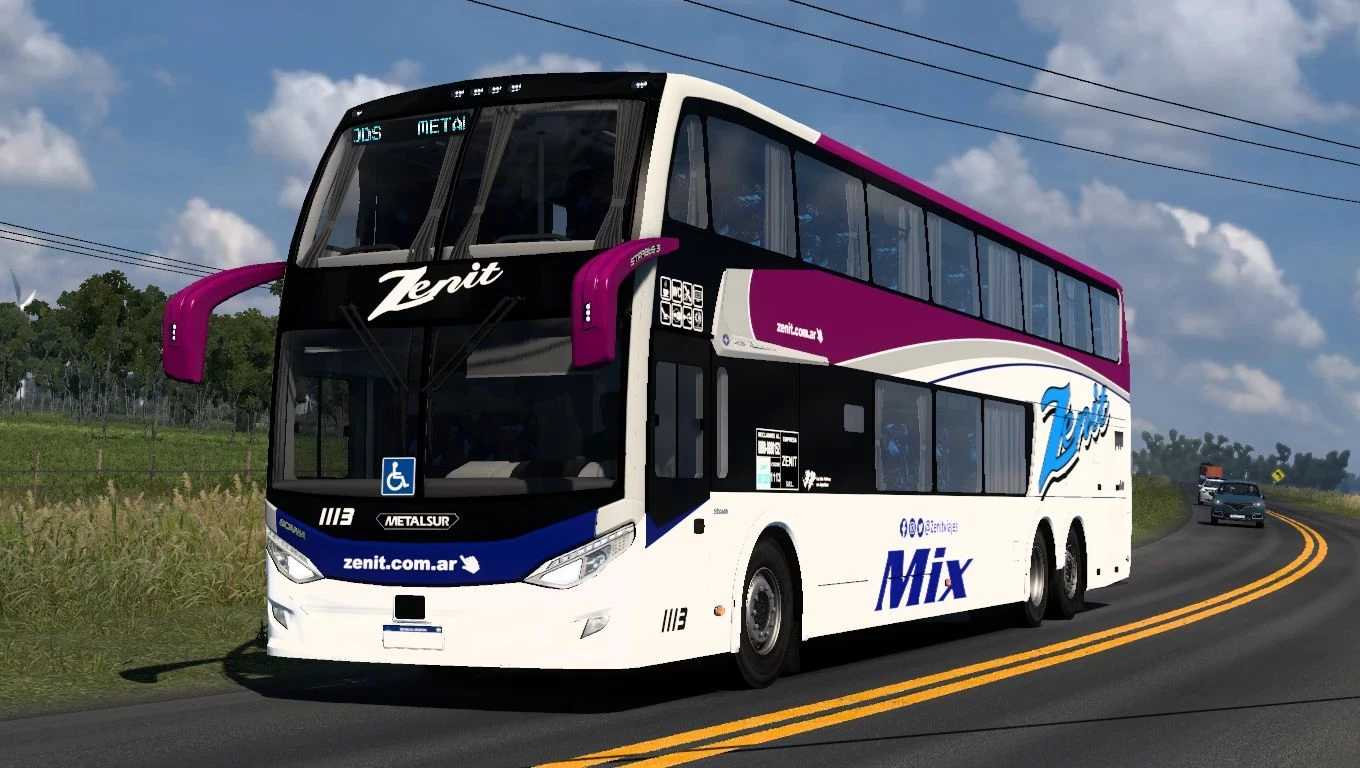 Metalsur Starbus 3 405 v1.1 ETS2 - ETS2 Mod | ATS Mod