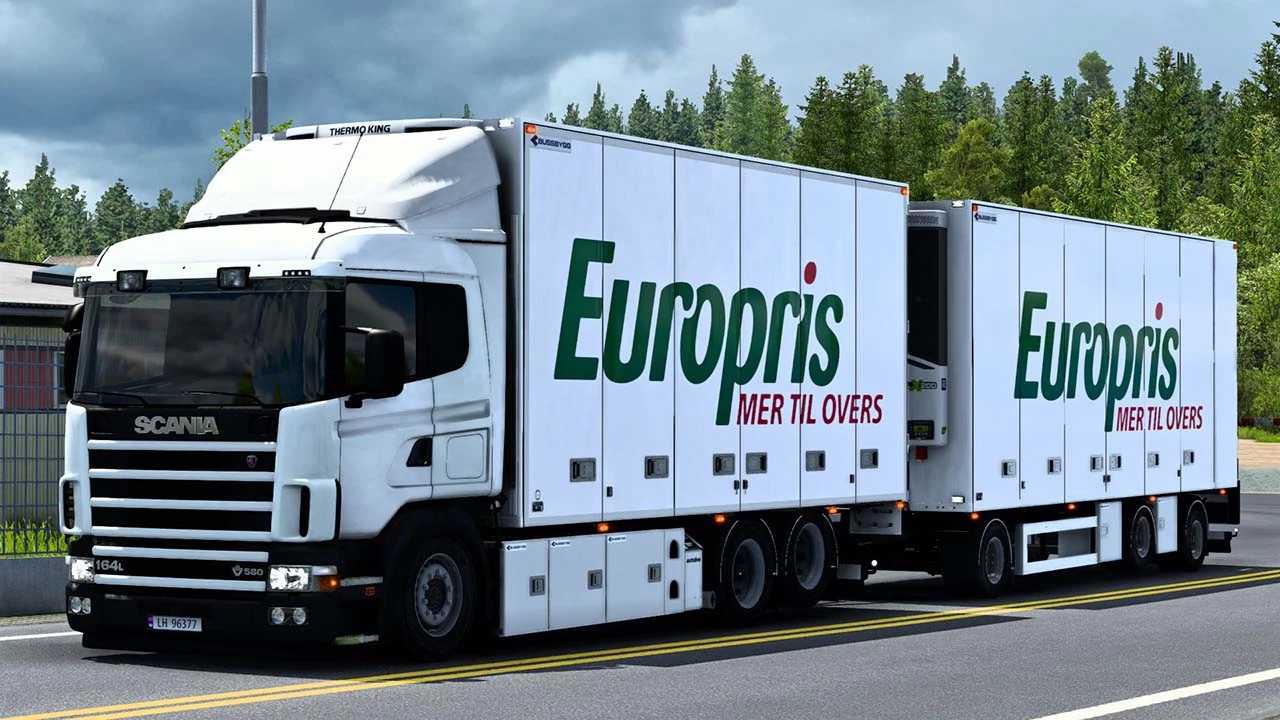 Châssis Bussbygg + Remorque à timon v1.7 1.61 ETS2