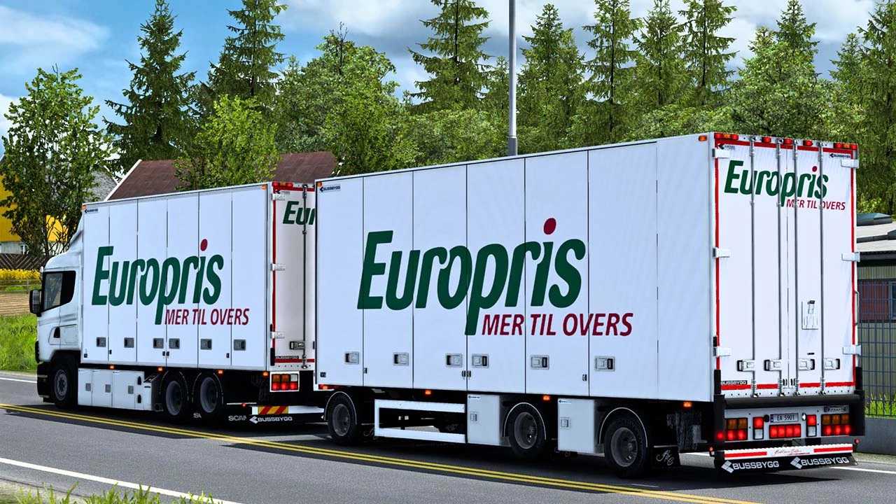 Châssis Bussbygg + Remorque à timon v1.7 1.61 ETS2 thumbnail 2