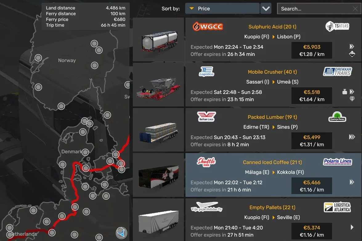 Économie réaliste pour ETS2 (versions 1.61, 1.60 et suivantes, v1.7) thumbnail 3
