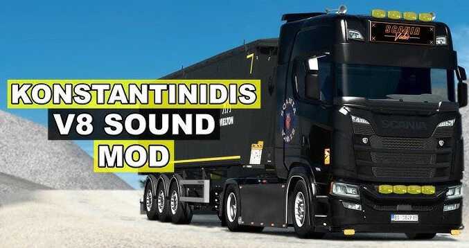 Konstantinidis V8 Mod sonore v1.61 ETS2
