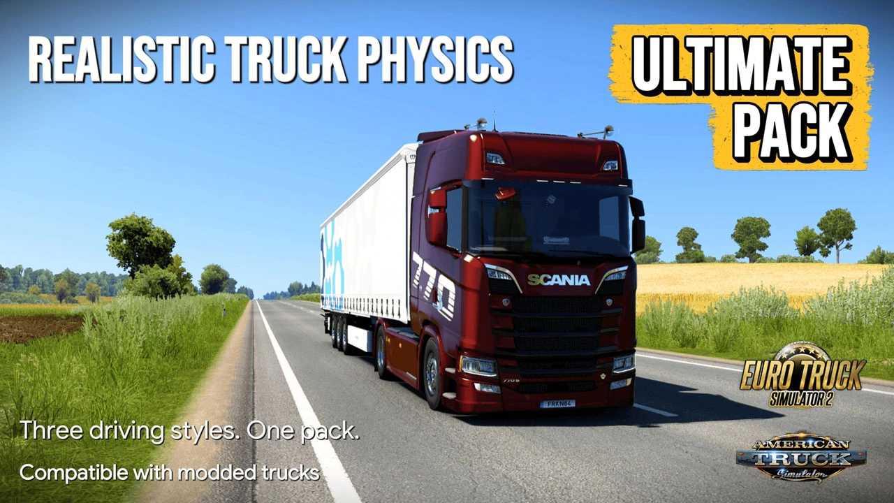 Pack ultime de mods de physique réaliste pour camions v1.10 1.61 ETS2