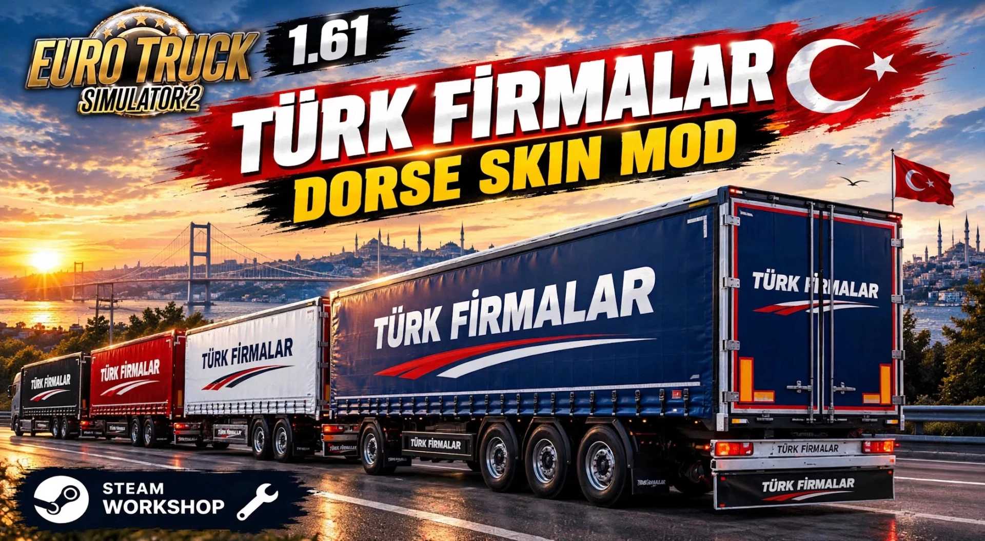 Skin SCS Trailers Turkish Companies v1.0 pour ETS2