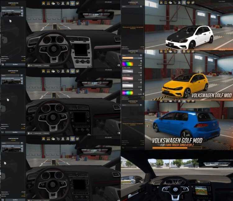 Volkswagen Golf 7.5 GTI v1.0 (Compatibilité Road Trip) ETS2 thumbnail 3